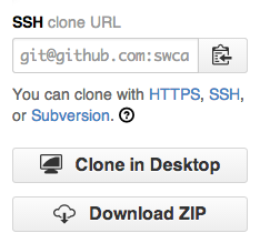 GitHub clone url options