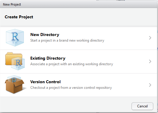 Start from existing directory